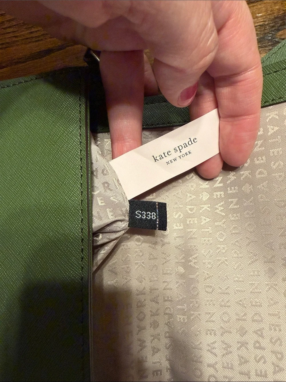 kate spade olive green leather crossbody